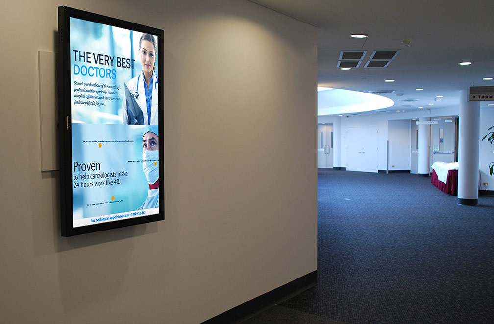Digital Lobby Signage for Healthcare
