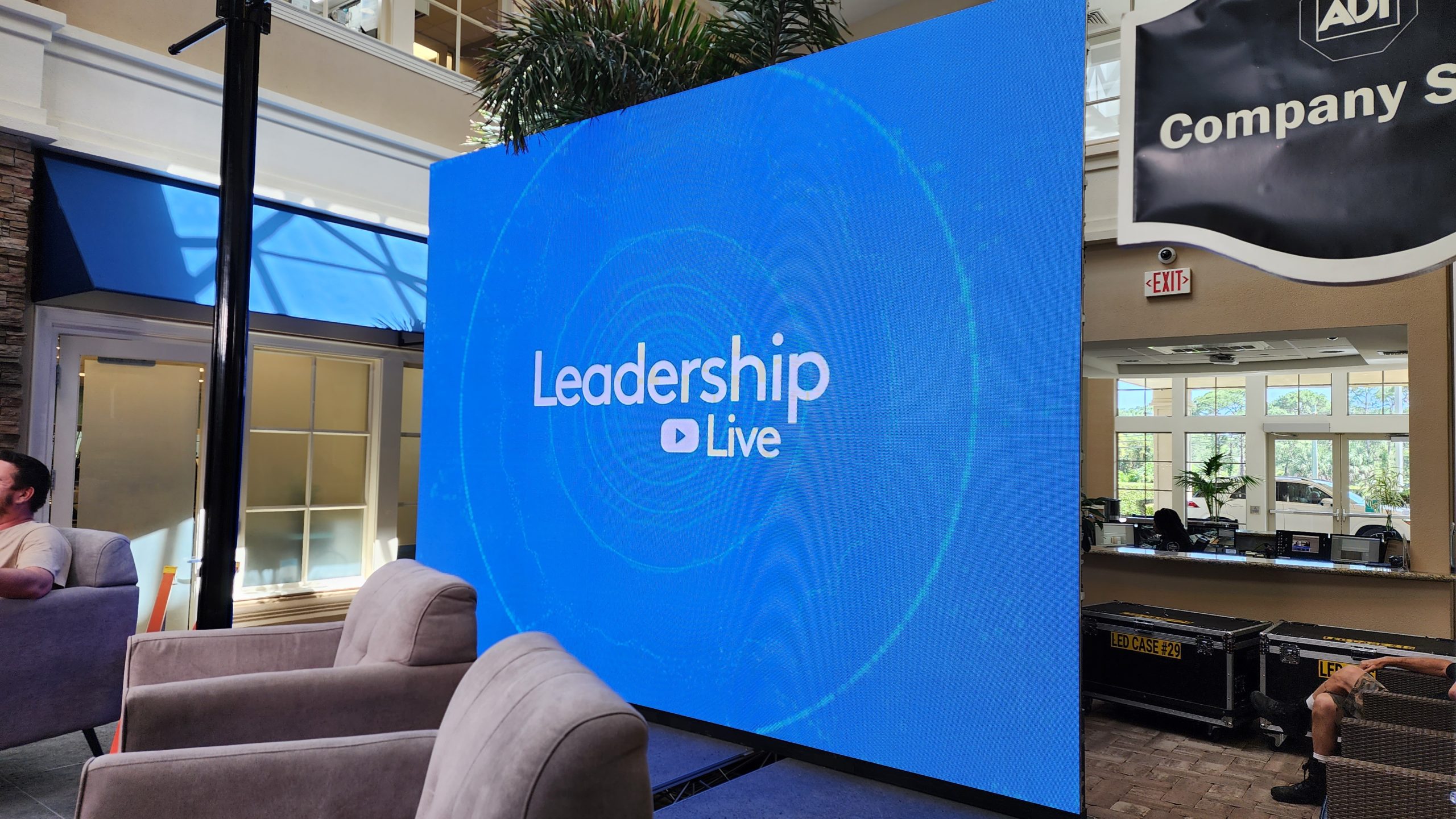 ADT Security Company LED Wall Setup – Corporate Event Production Miami Fort Lauderdale